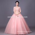 2017 Custom Made Pink Luxury Sequined Crystal Ruffles Ball Gown Quinceanera Dress Formal Party Dress